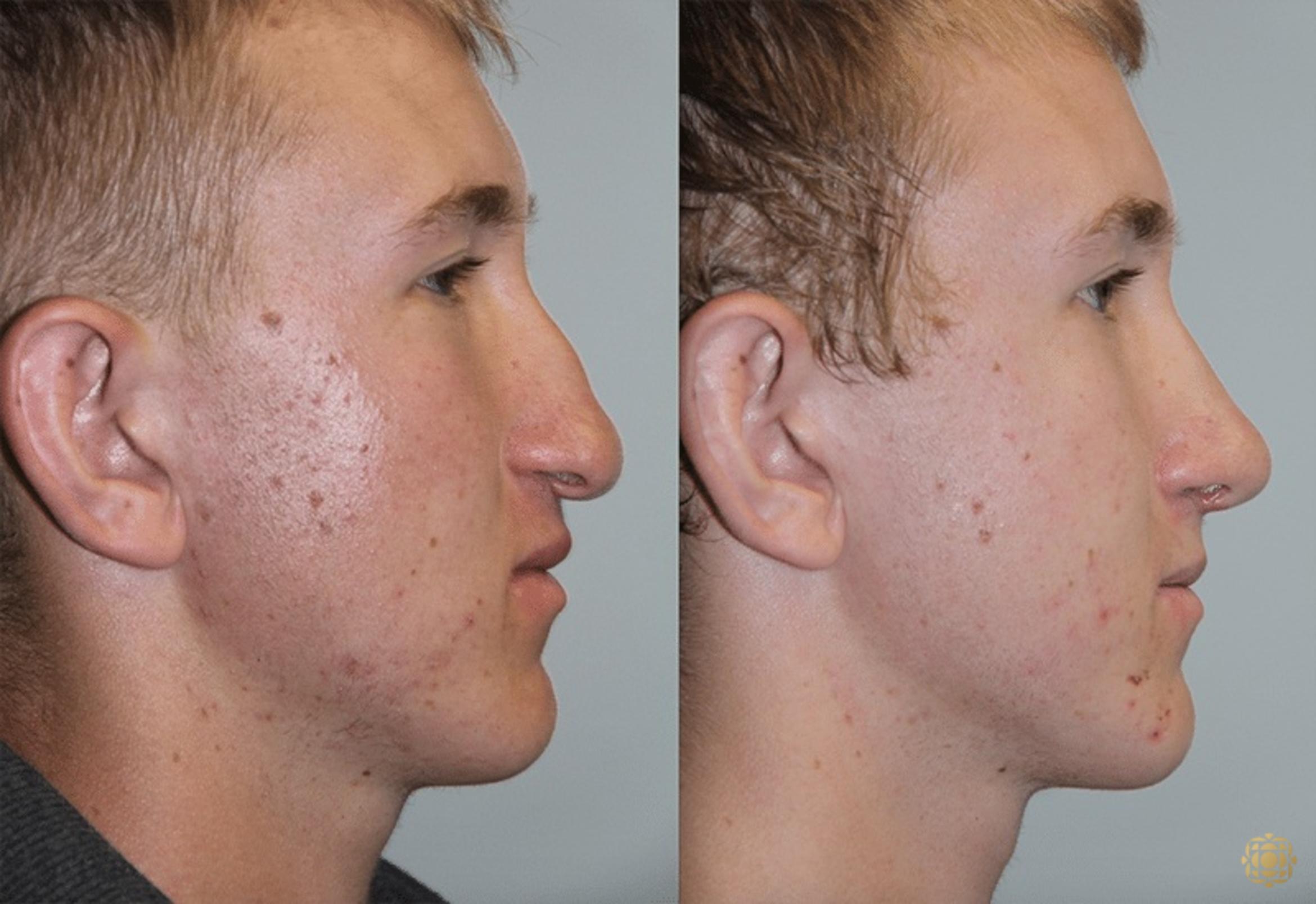 Before & After Rhinoplasty Case 133 Right Side View in Newport Beach, CA